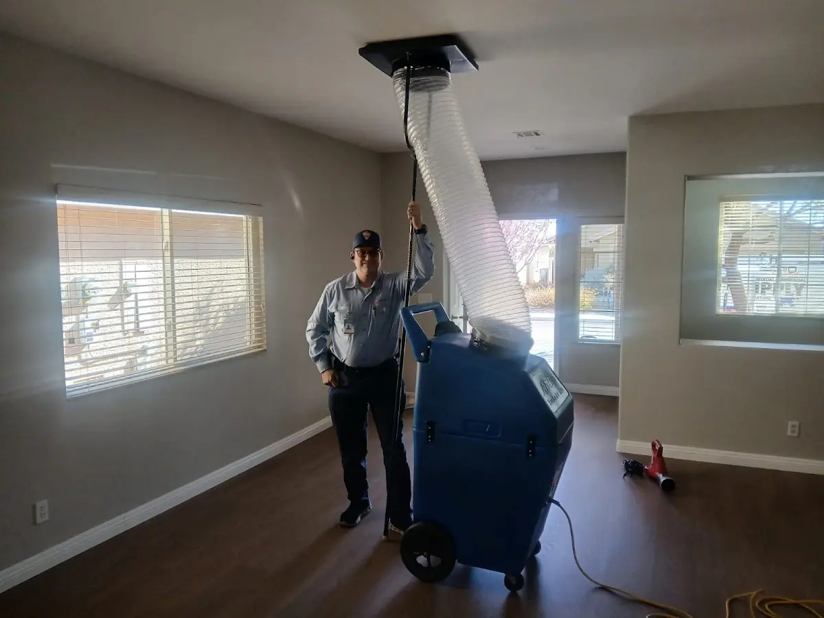Professional Dryer Vent Cleaning work inside a Tampa home